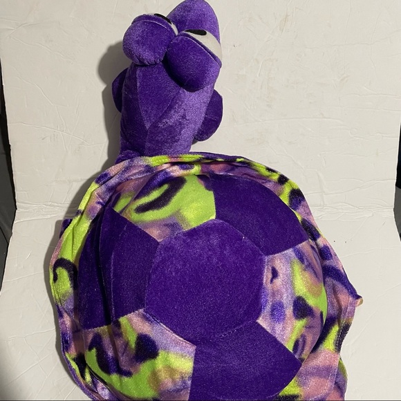 BJ Toy Co Sea Turtle Plush Stuffed Animal Purple Green 20” - Picture 2 of 4